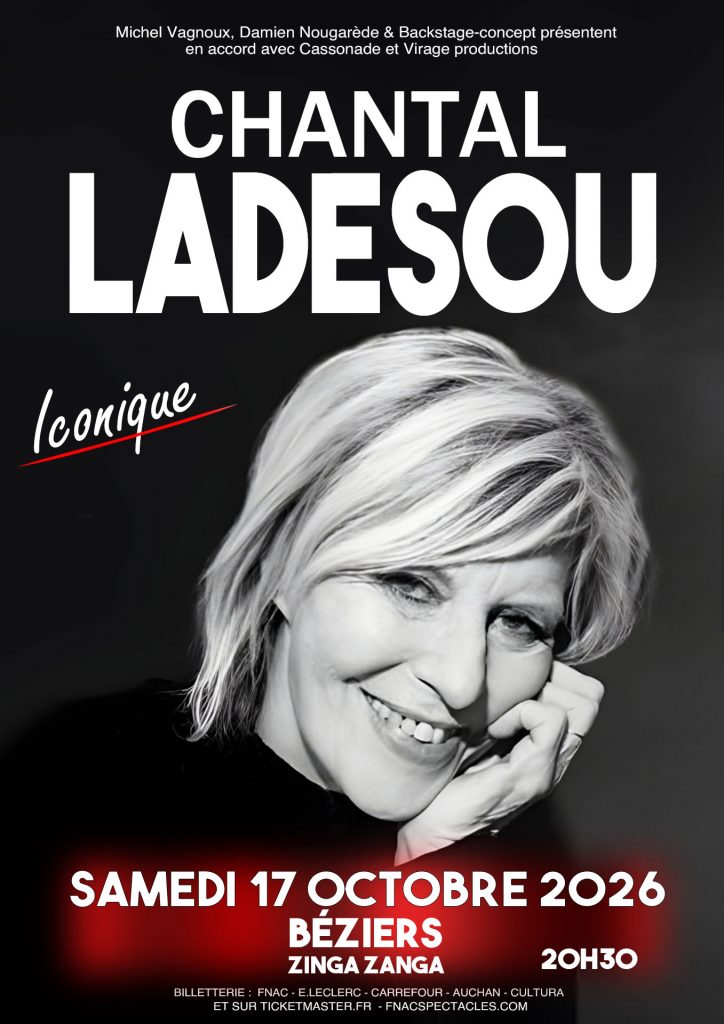 Chantal Ladesou 17 Octobre 2026 a Beziers