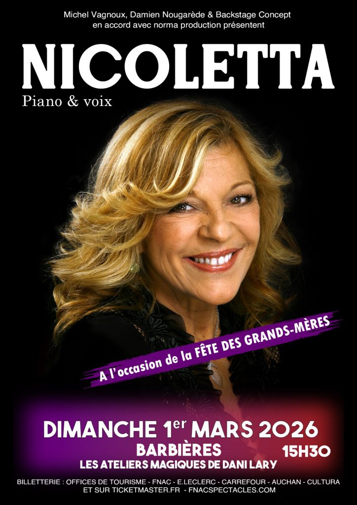 Nicoletta a barbières pour la fete des grands meres