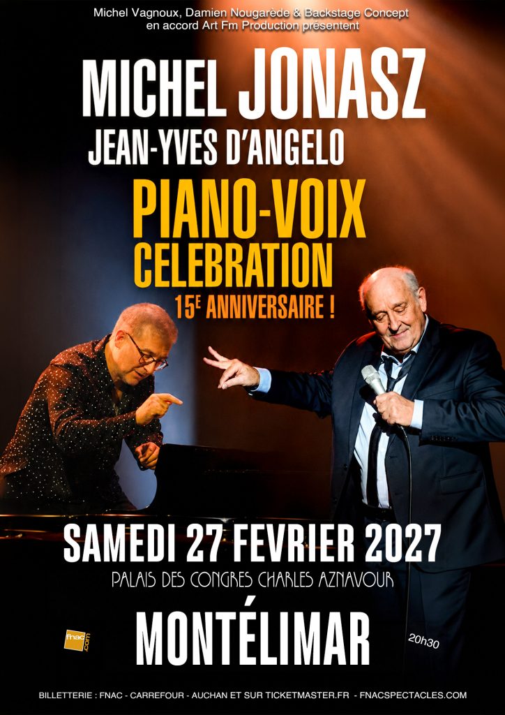Michel Jonasz a Montelimar palais des congres charles aznavour Fevrier 2027
